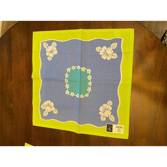 Lot Of 8 Placemats & 8 Napkin Set Home Wear "Luau" Placemats & Napkins Floral - Picture 8 of 16